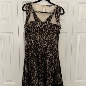 Gianni Bini sheer and lace dress